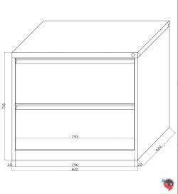 Stahl-Hängeregistratur-Schrank